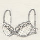 Soutien gorge &agrave; armatures bonnets D-E-F