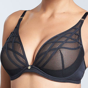 Triangle bra deep plunge