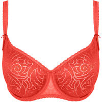 Wire half cup molded bra