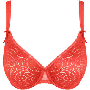 Molded plunge bra