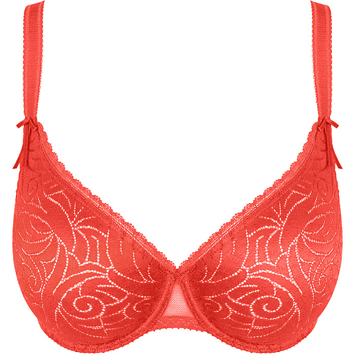 Molded plunge bra