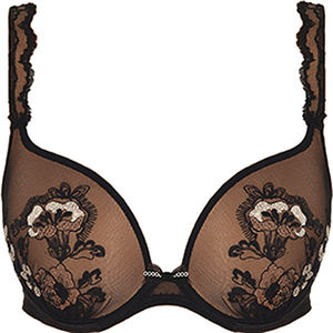 Padded plunge bra