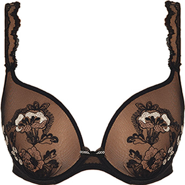 Padded plunge bra