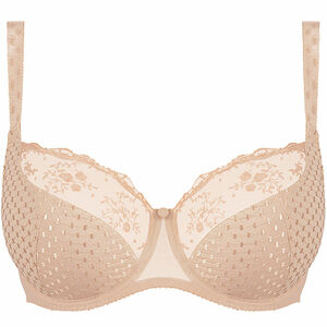 Underwired half cup bra