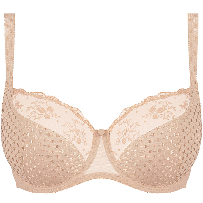 Underwired half cup bra