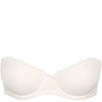 Soutien-gorge rembourr&eacute; bandeau &agrave; bretelles amovibles