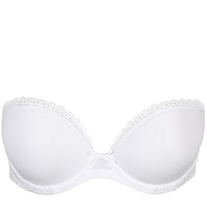 Strapless deep plunge