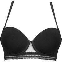 Padded molded spacer bra