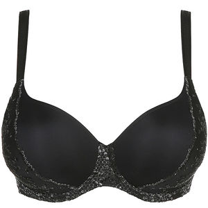 PrimaDonna Twist I Do Black Padded Bra Heartshape