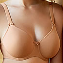 Wire bra molded