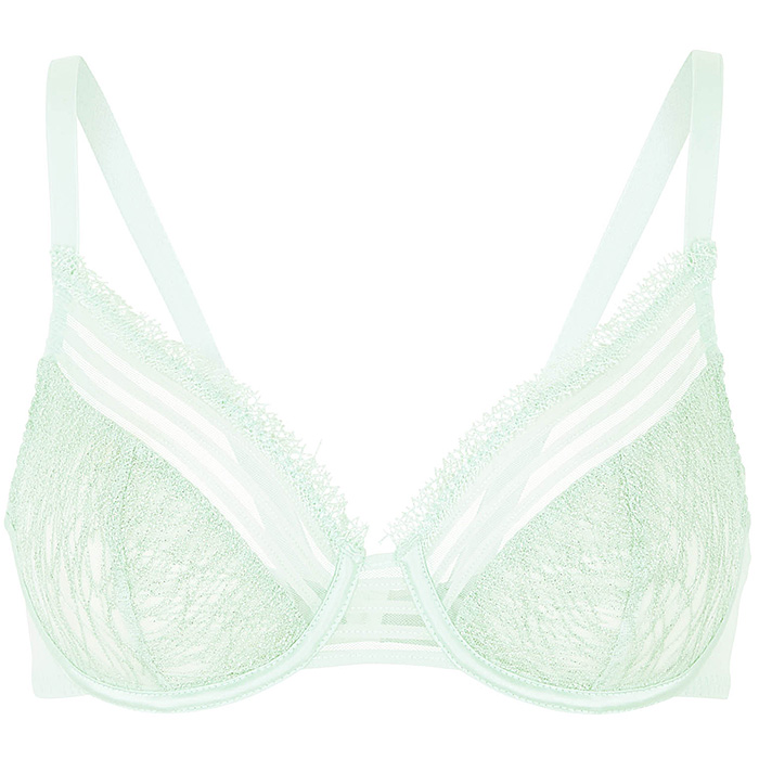 Soutien-gorge &agrave; armatures d&eacute;collet&eacute; profond