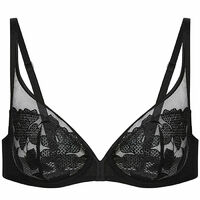 Plunge full cup bra