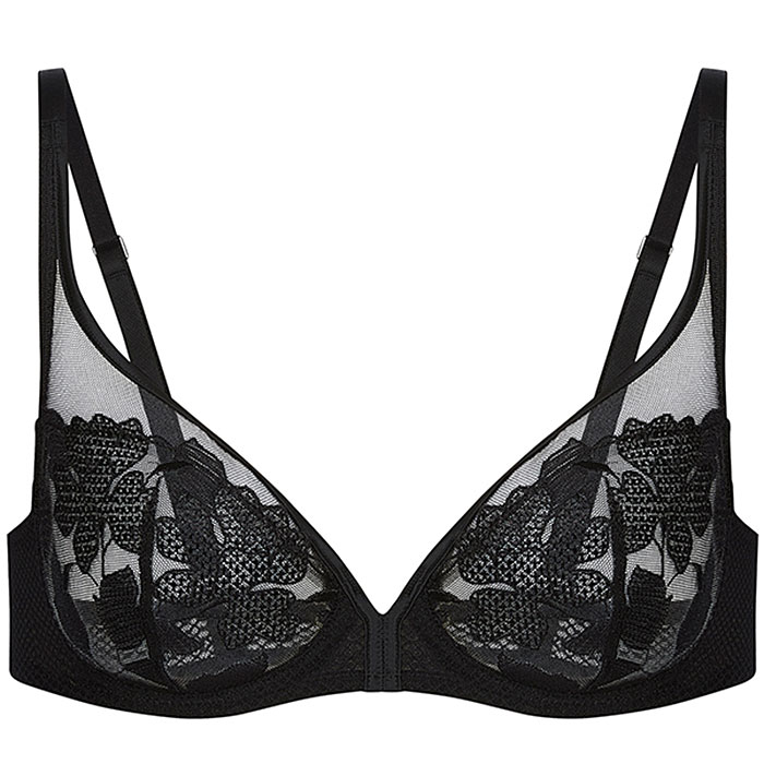 Plunge full cup bra