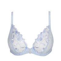 Deep plunge wire bra