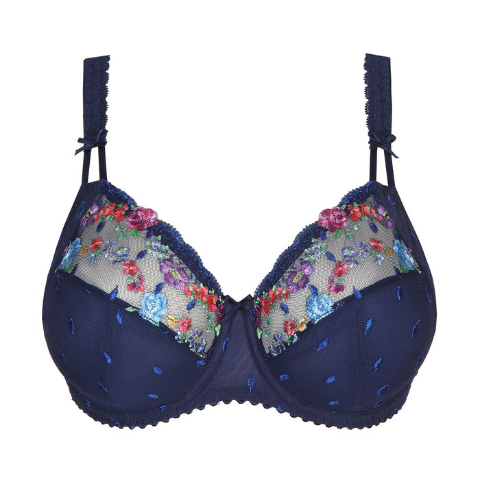 Sedaine floral-embroidered full cup bra - French Vanilla