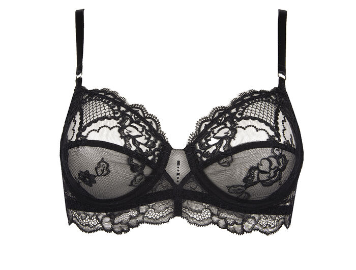 Wire bra Sublime en dentelle Lise Charmel couleur Noir tailles 85 90 95 100  105 bonnets B C D E