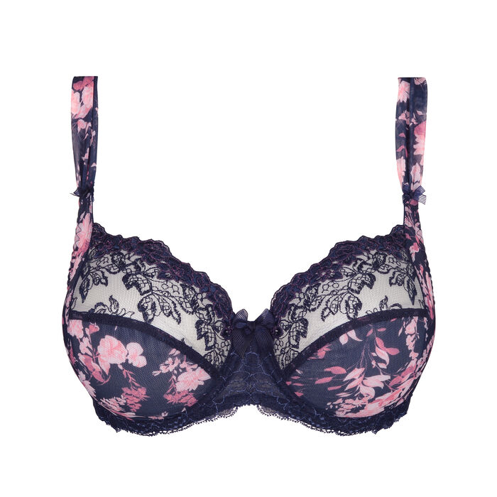 Full cup wire bra Eden Empreinte couleur Paradise Indigo tailles 85 90 95  100 105 110 115 80