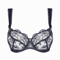 Underwired half cup bra