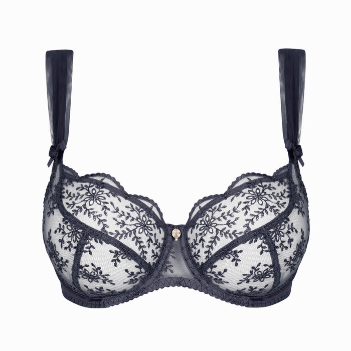 Underwired half cup bra
