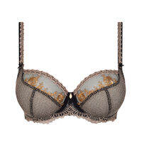 Underwired half cup bra