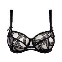 Underwired half cup bra