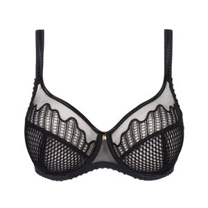 Underwired half cup bra