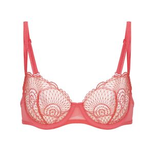 Half cup bra Reflet Simone Pérèle couleur Blanc Papaye tailles 85 90 95 100  bonnets B