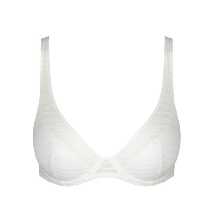 Half padded plunge bra