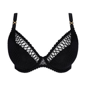 Half padded plunge bra