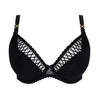Half padded plunge bra