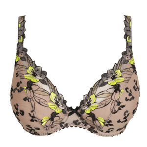 Half padded plunge bra
