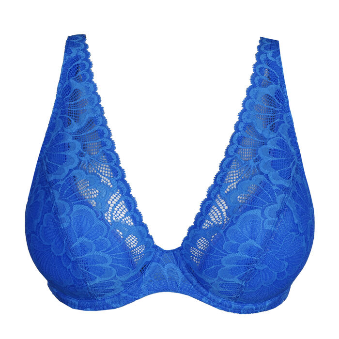 Half padded plunge bra