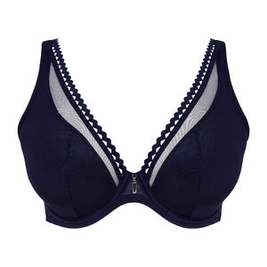 Half padded plunge bra