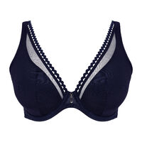 Half padded plunge bra