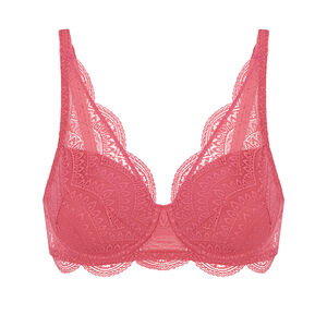 Squared neckline spacer bra Karma Simone Pérèle couleur Noir Naturel Rose  blush Rose