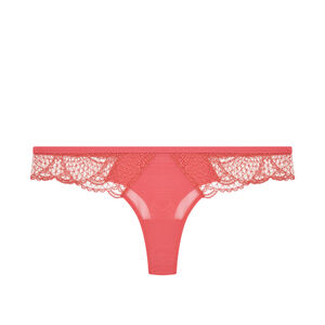 Tanga Reflet Simone Pérèle couleur Blanc Papaye tailles 1 2 3 4 Simone