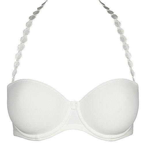 Padded bra removable straps Tom Marie Jo l'Aventure couleur Blanc Naturel  Café au lait