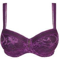 PrimaDonna Twist TOUGH GIRL purple sparkle padded bra - heart