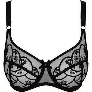 Wire half cup bra