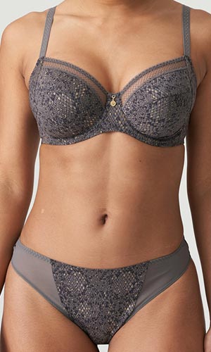 Brief Villemin Prima Donna Twist couleur Kitten grey tailles 36 38